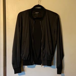 Satin bomber jacket